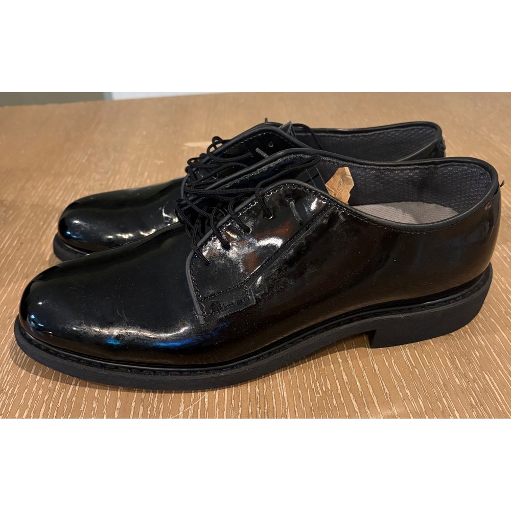 Bates 00941C Men's Size 11 D Black High Gloss Military Uniform Oxford Shoes